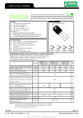 FMX31S Datasheet PDF Thinki Semiconductor Co., Ltd.