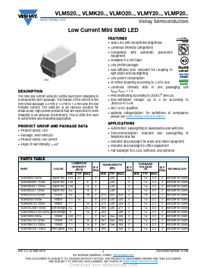 VLMP20E2G1 Datasheet PDF HK TO-GRACE TECHNOLOGY CO.,LTD.