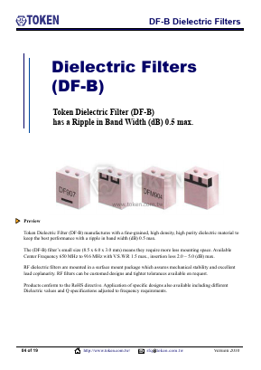 DF850S08B Datasheet PDF Token Electronics Industry Co., Ltd.