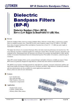 BP64R881-02 Datasheet PDF Token Electronics Industry Co., Ltd.