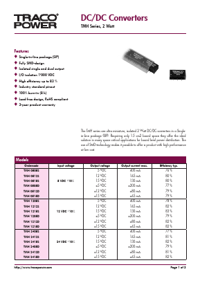 TMH0505S Datasheet PDF Touchstone Semiconductor Inc