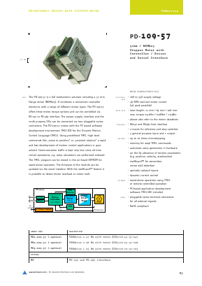 PD2-109-57 Datasheet PDF TRINAMIC Motion Control GmbH 