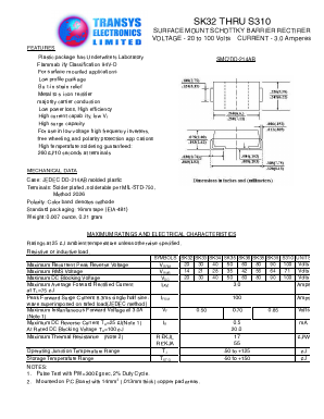 SK39 Datasheet PDF Transys Electronics Limited