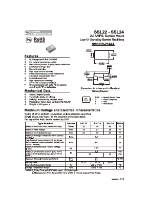 SSL22 Datasheet PDF TSC Corporation