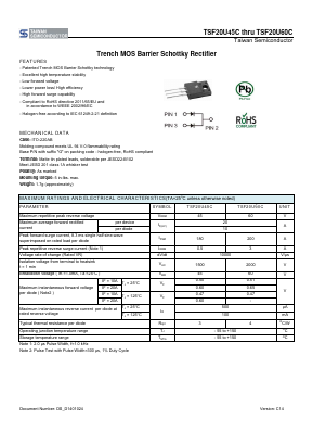 TSF20U45C Datasheet PDF TSC Corporation