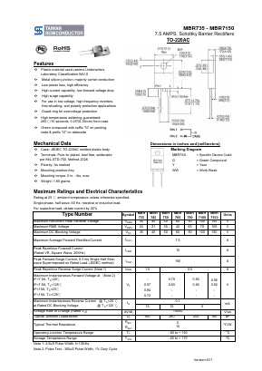 MBR735 Datasheet PDF TSC Corporation