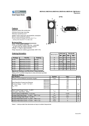 MCR100-4A1G Datasheet PDF TSC Corporation