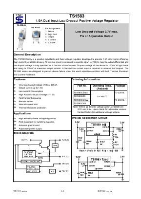TS1583CM525 Datasheet PDF TSC Corporation
