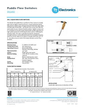 DS1402 Datasheet PDF TT Electronics.