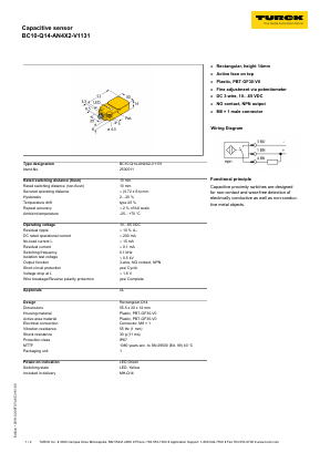 BC10-Q14-AN4X2-V1131 Datasheet PDF Turck, Inc.