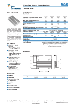 CFH1100 Datasheet PDF TE Connectivity