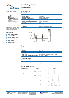 DP11V Datasheet PDF TE Connectivity