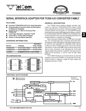 TC520ACOE Datasheet PDF TelCom Semiconductor Inc => Microchip
