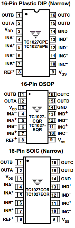 TC1027CPE Datasheet PDF TelCom Semiconductor Inc => Microchip