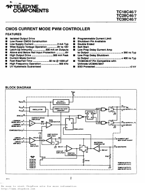 TC38C46COE Datasheet PDF TelCom Semiconductor Inc => Microchip