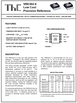 VRE302-6LS Datasheet PDF Thaler Corporation