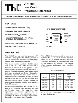 VRE306CD Datasheet PDF Thaler Corporation