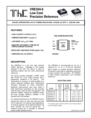 VRE304-6CD Datasheet PDF Thaler Corporation