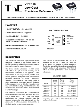 VRE310CD Datasheet PDF Thaler Corporation