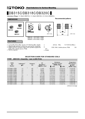 A997AS-100M Datasheet PDF Toko America Inc 