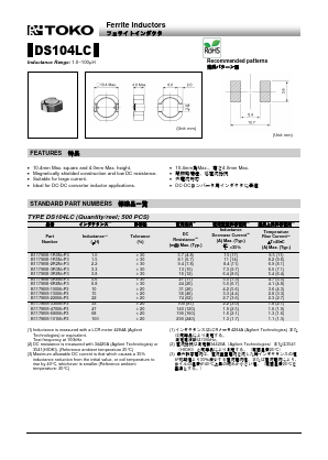 B1179BS-150MP3 Datasheet PDF Toko America Inc 