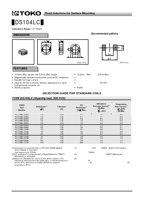B1179BS-680M Datasheet PDF Toko America Inc 