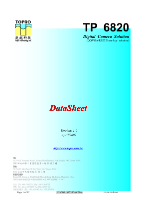 TP6820 Datasheet PDF Topro