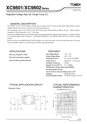 XC9802B50603DR Datasheet PDF TOREX SEMICONDUCTOR