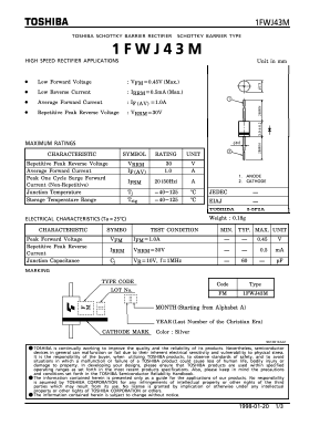 1FWJ43M Datasheet PDF Toshiba