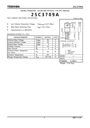 2SC3709A Datasheet PDF Toshiba