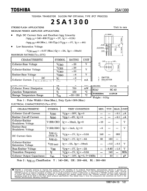 A1300 Datasheet PDF Toshiba