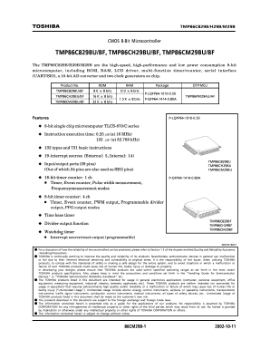 TMP86CH29BF Datasheet PDF Toshiba