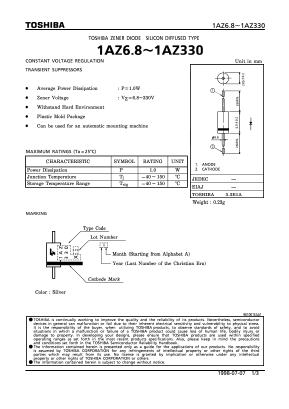 1AZ300 Datasheet PDF Toshiba