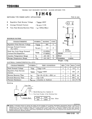 1JH46 Datasheet PDF Toshiba