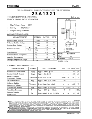 2SA1321 Datasheet PDF Toshiba