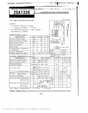 2SA1328O Datasheet PDF Toshiba