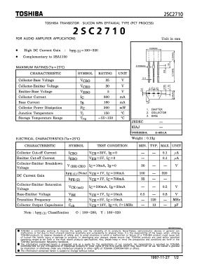 C2710 Datasheet PDF Toshiba