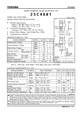 2SC4681 Datasheet PDF Toshiba