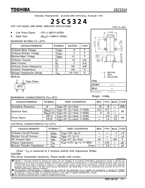 2SC5324 Datasheet PDF Toshiba