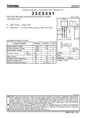 2SC5351 Datasheet PDF Toshiba