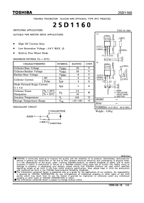 D1160 Datasheet PDF Toshiba