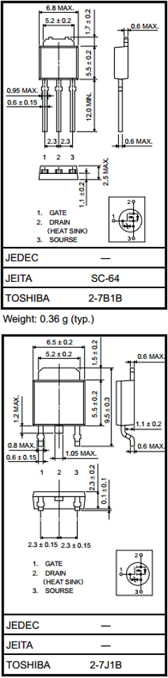 2SJ668 Datasheet PDF Toshiba