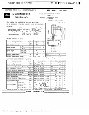 K526 Datasheet PDF Toshiba