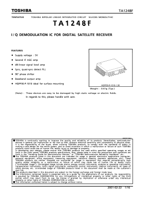 TA1248F Datasheet PDF Toshiba