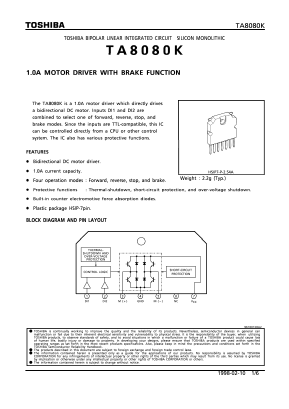 TA8080K Datasheet PDF Toshiba