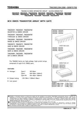 TB62008FW Datasheet PDF Toshiba