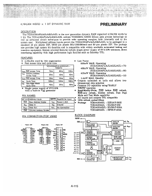 TC514100APL-70 Datasheet PDF Toshiba