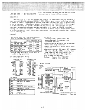 TC514100Z10 Datasheet PDF Toshiba