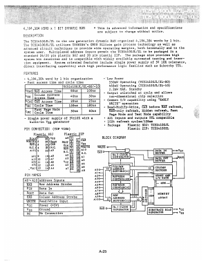 TC514100ZL-80 Datasheet PDF Toshiba