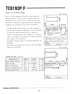 TC9192 Datasheet PDF Toshiba